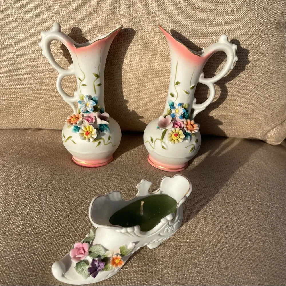 Vintage Interpur Pitchers & Vintage‎ Lefton China ankle boot